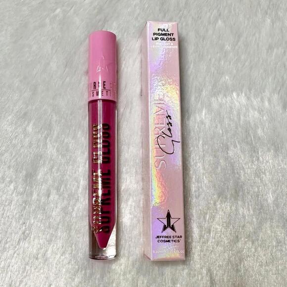 NIB Jeffree Star Supreme Full Pigment Lip Gloss Please Forgive Me Full Sz 5.10ml - Picture 2 of 9